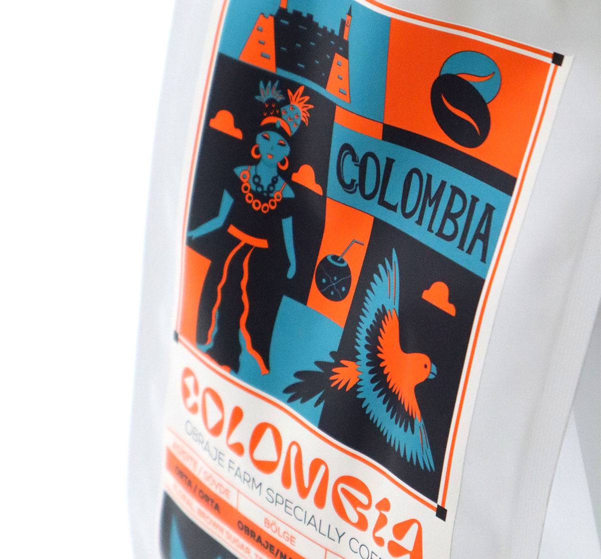 Colombia Obraje  Çekirdek Kahve